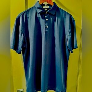 Peter Millar Summer Comfort Men's Blue Polo Shirt size M